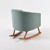 DSC_8012 拷贝 2 Upholstered Kids Rocking Chair with Wooden Rockers