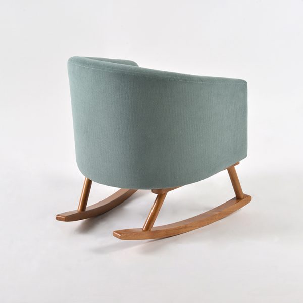 DSC_8012 拷贝 2 Upholstered Kids Rocking Chair with Wooden Rockers