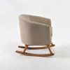 DSC_8021 拷贝 2 Upholstered Kids Rocking Chair with Wooden Rockers