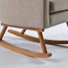 DSC_8034 拷贝 2 Upholstered Kids Rocking Chair with Wooden Rockers