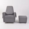 Swivel Reclining Nursery Glider with Ottoman