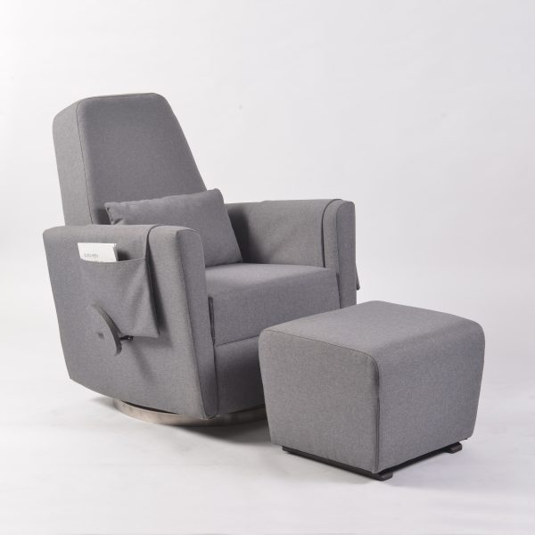 Swivel Reclining Nursery Glider with Ottoman