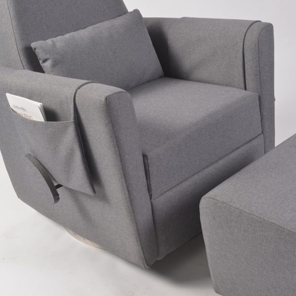 Swivel Reclining Nursery Glider with Ottoman