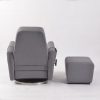 Swivel Reclining Nursery Glider with Ottoman