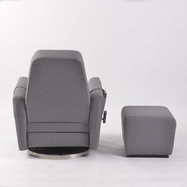 Swivel Reclining Nursery Glider with Ottoman
