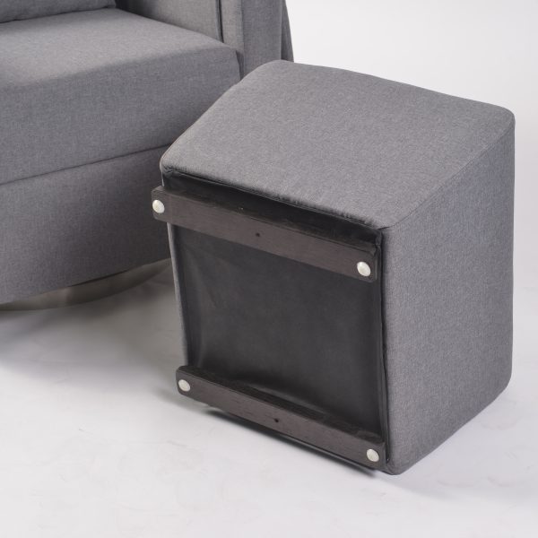Swivel Reclining Nursery Glider with Ottoman