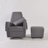 Swivel Reclining Nursery Glider with Ottoman