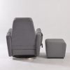 Swivel Reclining Nursery Glider with Ottoman