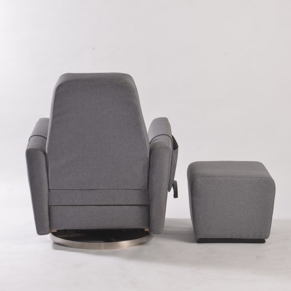 Swivel Reclining Nursery Glider with Ottoman