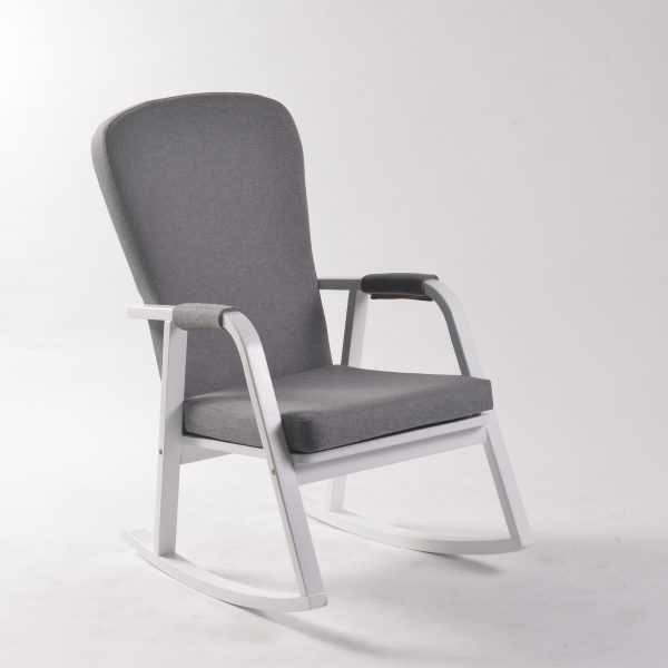 DSC_8614 Modern Rocking Chair with Ottoman | Upholstered Lounge Chair for Living Room