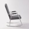 DSC_8617 Modern Rocking Chair with Ottoman | Upholstered Lounge Chair for Living Room