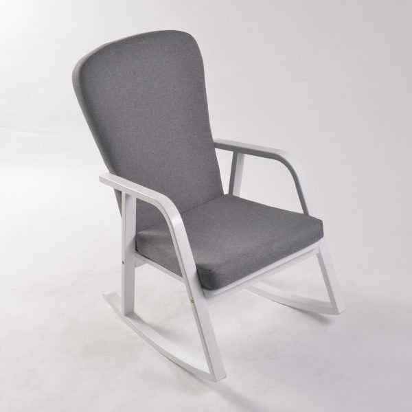 DSC_8632 Modern Rocking Chair with Ottoman | Upholstered Lounge Chair for Living Room