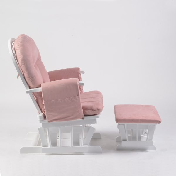 Adjustable Reclining Glider Chair with Ottoman