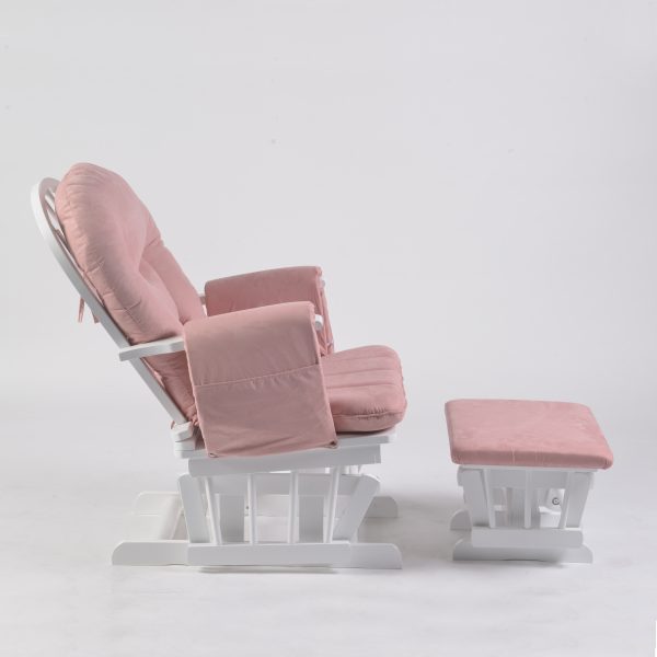 Adjustable Reclining Glider Chair with Ottoman