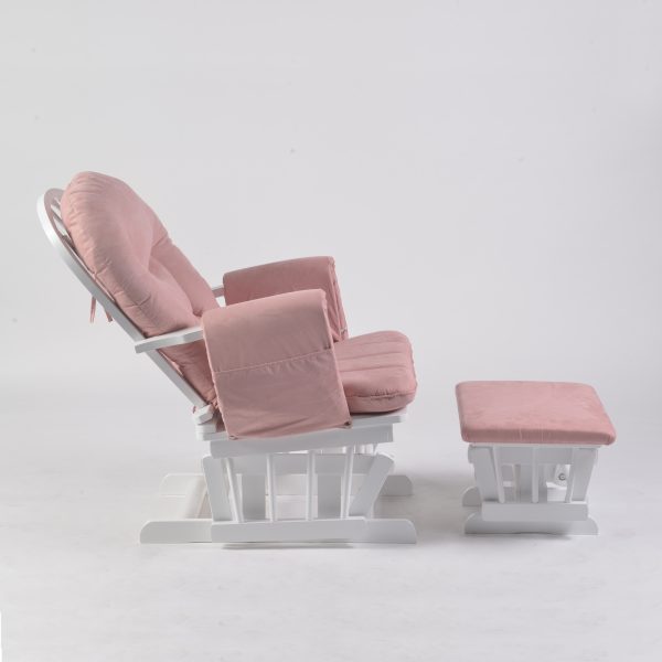 Adjustable Reclining Glider Chair with Ottoman