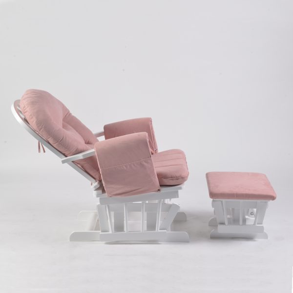 Adjustable Reclining Glider Chair with Ottoman