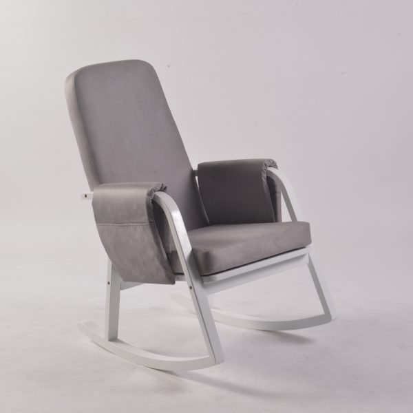 DSC_8740 Modern Rocking Chair with Ottoman | Upholstered Lounge Chair for Living Room