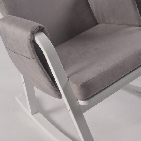 DSC_8748 Modern Rocking Chair with Ottoman | Upholstered Lounge Chair for Living Room