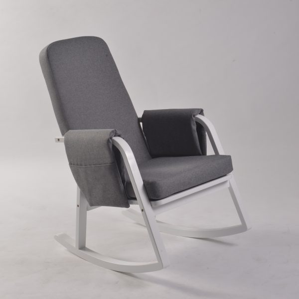 DSC_8757 Modern Rocking Chair with Ottoman | Upholstered Lounge Chair for Living Room