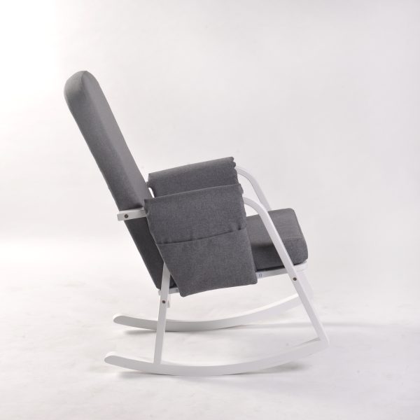 DSC_8771 Modern Rocking Chair with Ottoman | Upholstered Lounge Chair for Living Room