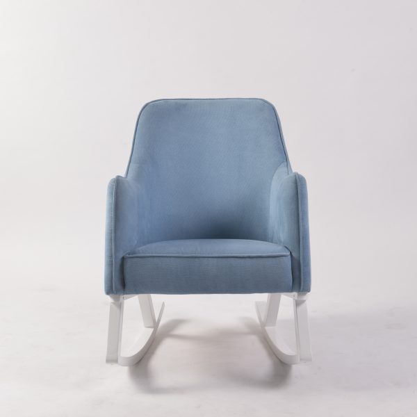 DSC_8791 Modern Upholstered Nursery Rocking Chair