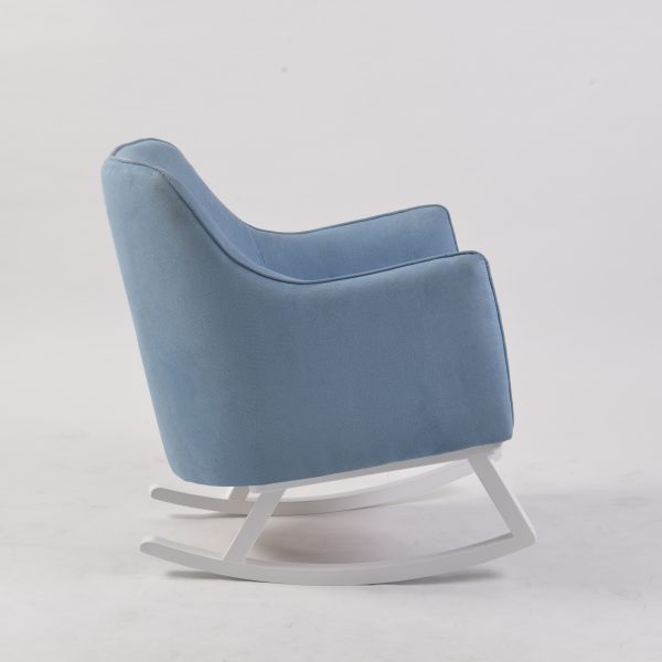 DSC_8793 Modern Upholstered Nursery Rocking Chair