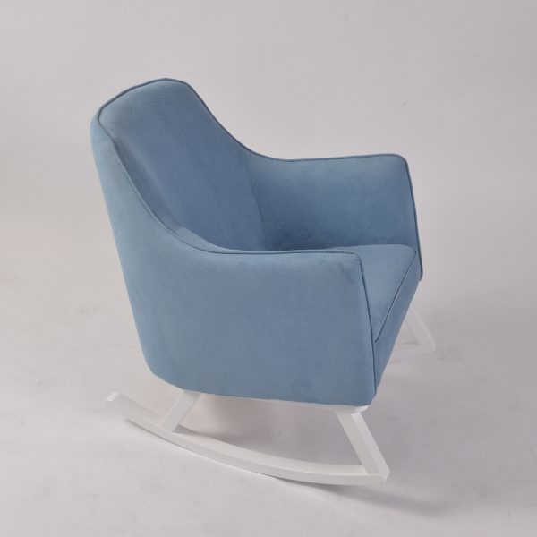 DSC_8801 Modern Upholstered Nursery Rocking Chair