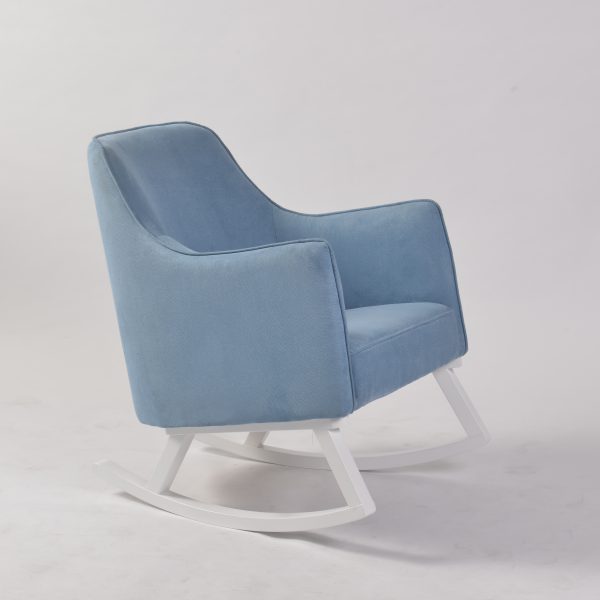 DSC_8802 Modern Upholstered Nursery Rocking Chair