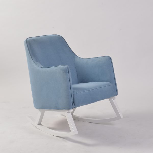 DSC_8803 Modern Upholstered Nursery Rocking Chair