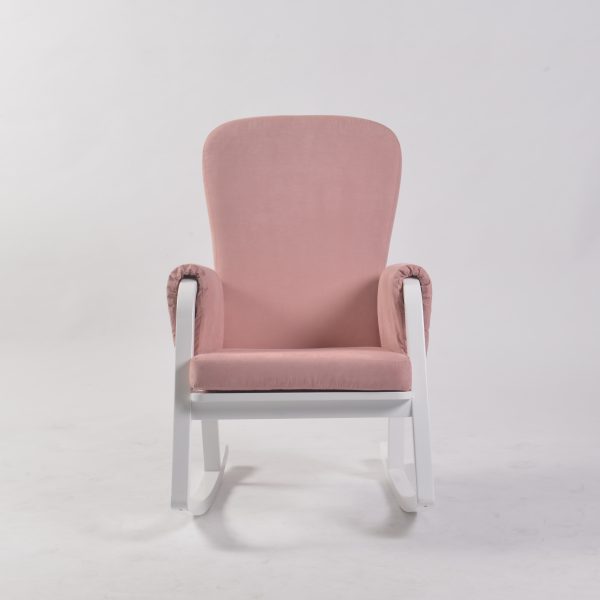 DSC_8863 Modern Rocking Chair with Ottoman | Upholstered Lounge Chair for Living Room