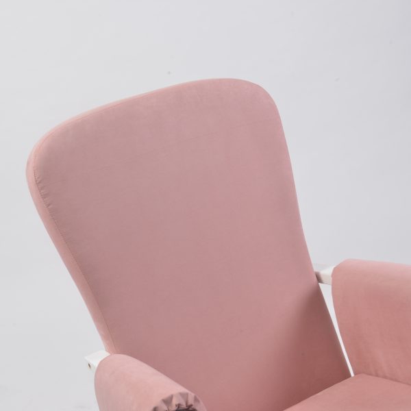 DSC_8876 Modern Rocking Chair with Ottoman | Upholstered Lounge Chair for Living Room