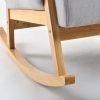 DSC_9339 拷贝 Upholstered Wooden Nursery Rocking Chair with Ottoman