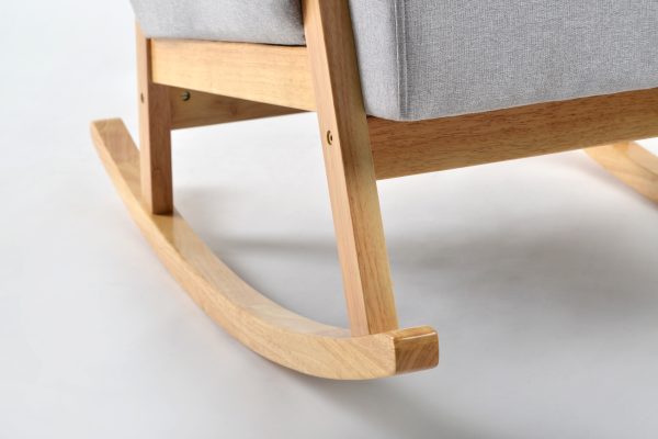 DSC_9339 拷贝 Upholstered Wooden Nursery Rocking Chair with Ottoman