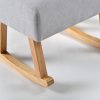 DSC_9343 拷贝 Upholstered Wooden Nursery Rocking Chair with Ottoman
