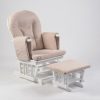 DSC_9358 副本 Padded Wooden Nursery Glider Chair with Ottoman