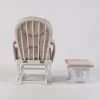 DSC_9362 副本 Padded Wooden Nursery Glider Chair with Ottoman