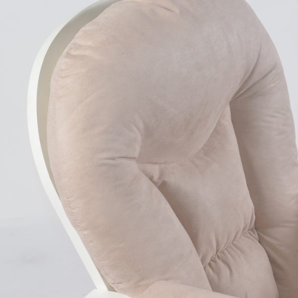 DSC_9363 副本 Padded Wooden Nursery Glider Chair with Ottoman