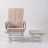DSC_9377 Wooden Nursery Glider Chair with Ottoman