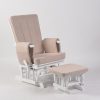 DSC_9378 Wooden Nursery Glider Chair with Ottoman