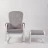 DSC_9383 Modern Rocking Chair with Ottoman | Upholstered Lounge Chair for Living Room