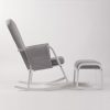 DSC_9391 Modern Rocking Chair with Ottoman | Upholstered Lounge Chair for Living Room