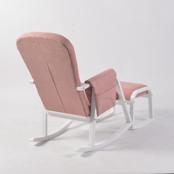 DSC_9399 Modern Rocking Chair with Ottoman | Upholstered Lounge Chair for Living Room