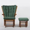 DSC_9402 拷贝1 Wooden Wingback Nursery Glider Chair with Ottoman