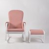 DSC_9408 Modern Rocking Chair with Ottoman | Upholstered Lounge Chair for Living Room