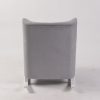 DSC_9524 Wingback Upholstered Nursery Rocking Chair
