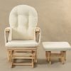 Classic Nursery Glider Chair with Ottoman