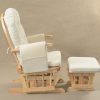 Classic Nursery Glider Chair with Ottoman