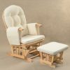 Classic Nursery Glider Chair with Ottoman
