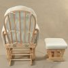 Classic Nursery Glider Chair with Ottoman