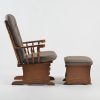 Img0017 Button Tufted Wooden Nursery Glider Chair with Ottoman